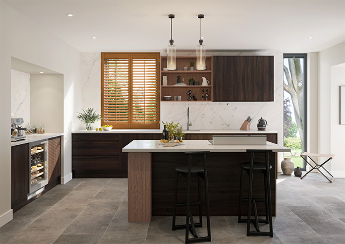Kensington, Teak - Full Height Twist&Fit Plantation Shutter - Image 9